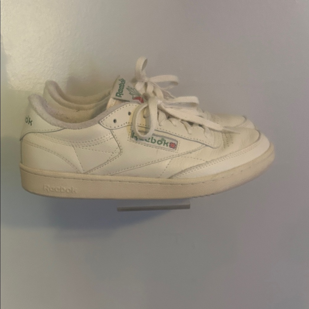 Reebok Off-White Leather Sneakers